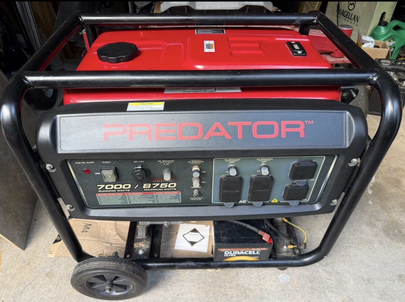 Predator 8750 watt Generator electric start