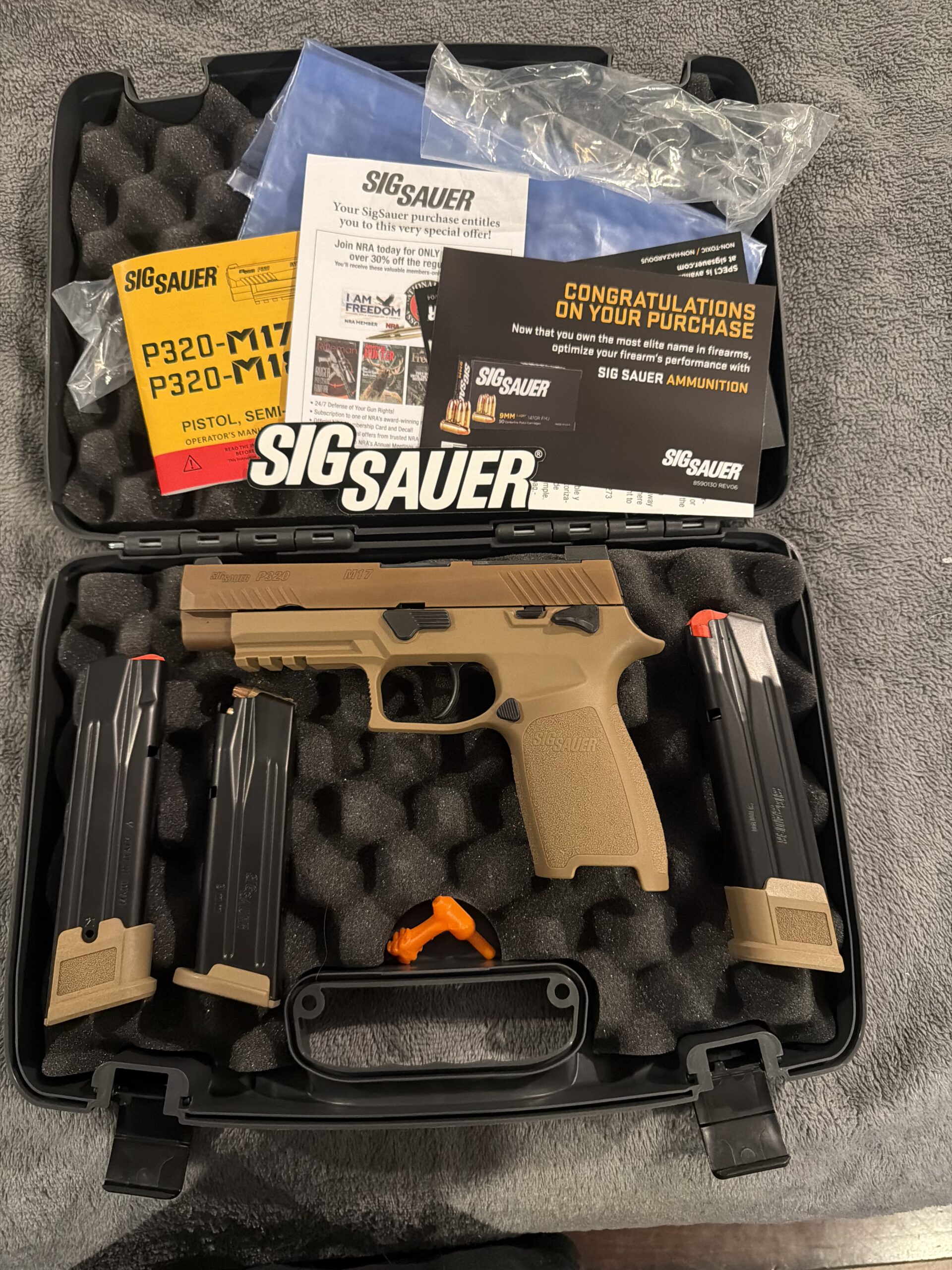 Sig Sauer M17 & Kimber Evo SP