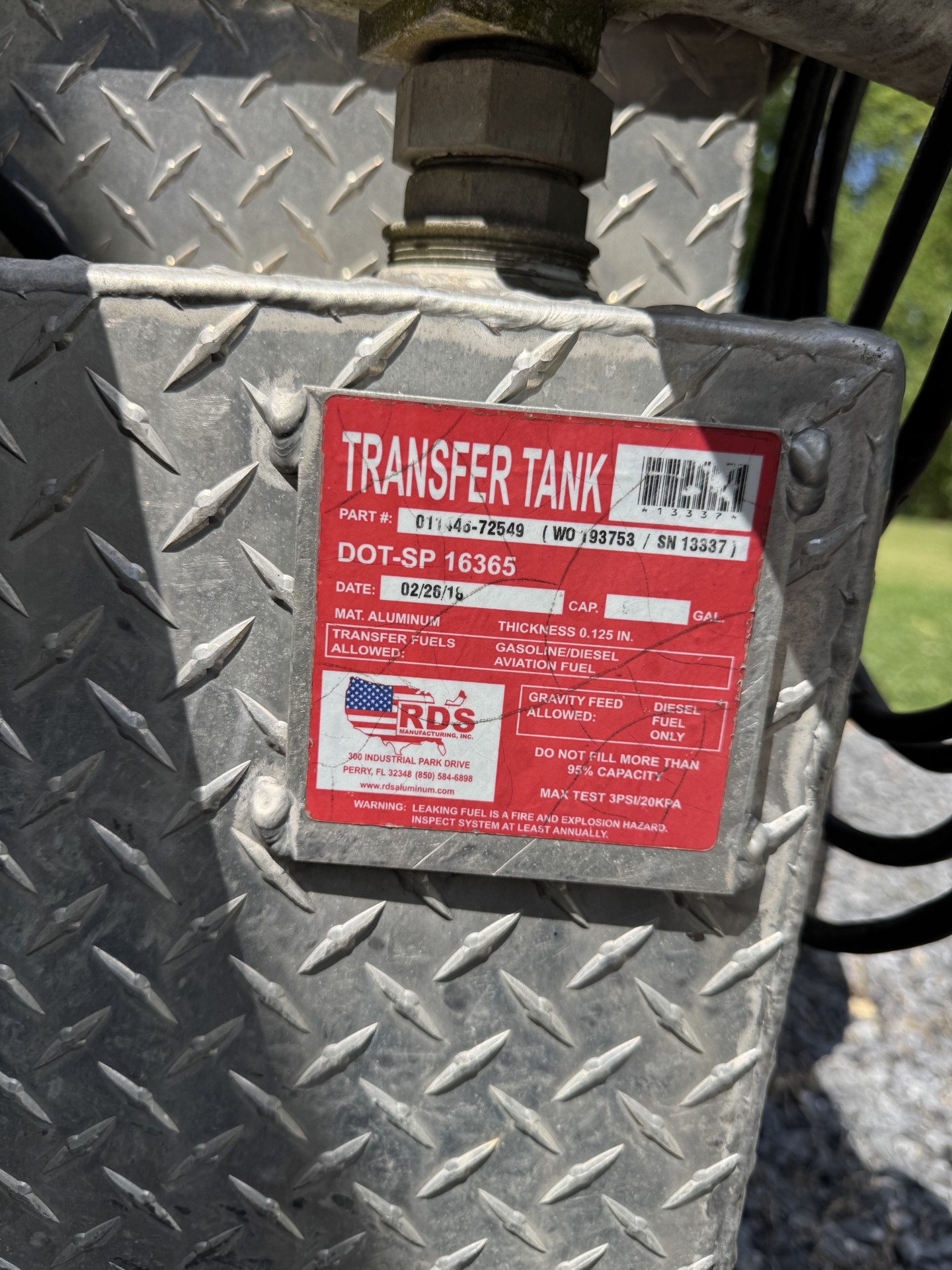 RDS Fuel tank toolbox