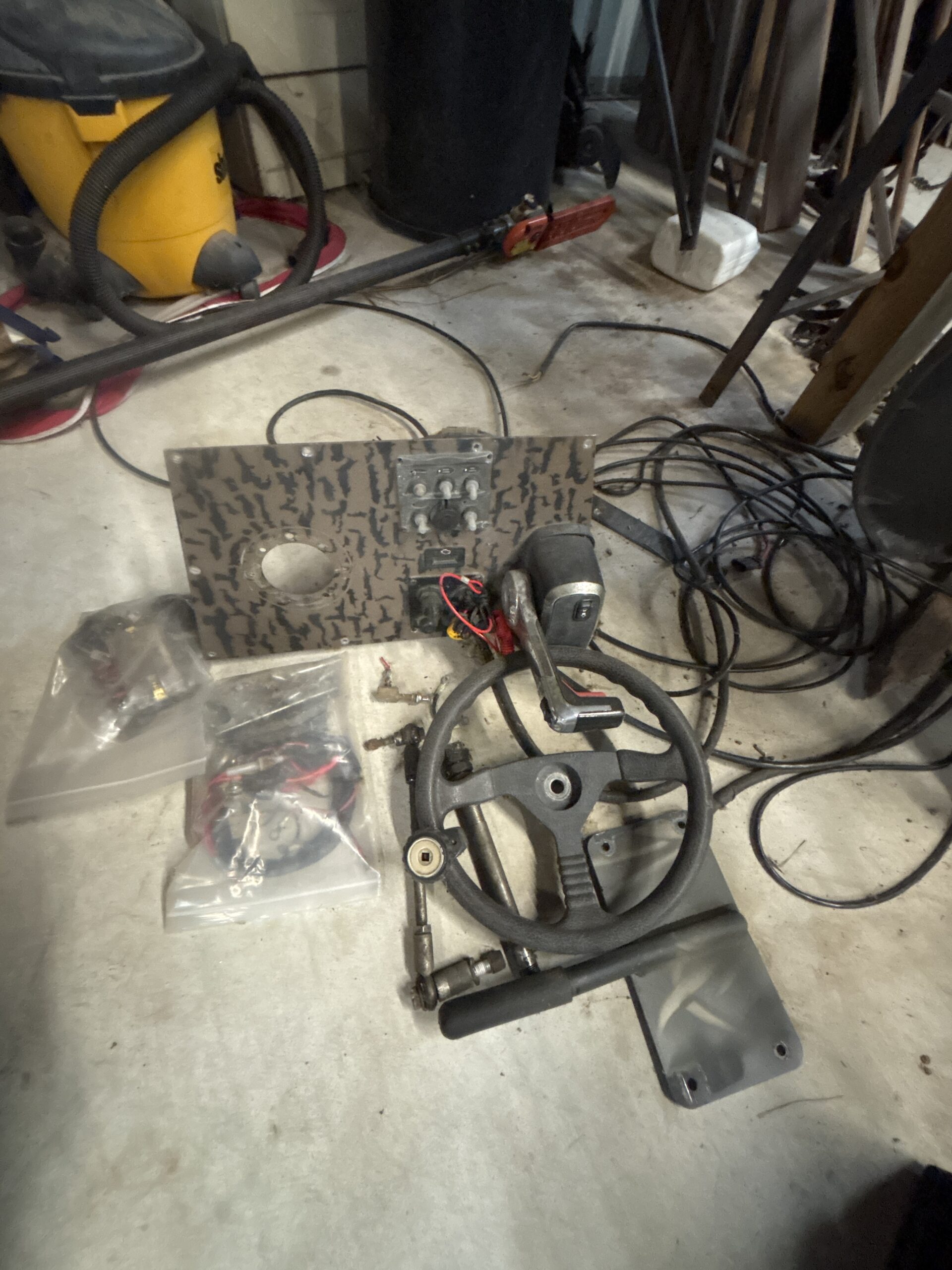 Prodrive steering, cables, and shift panel