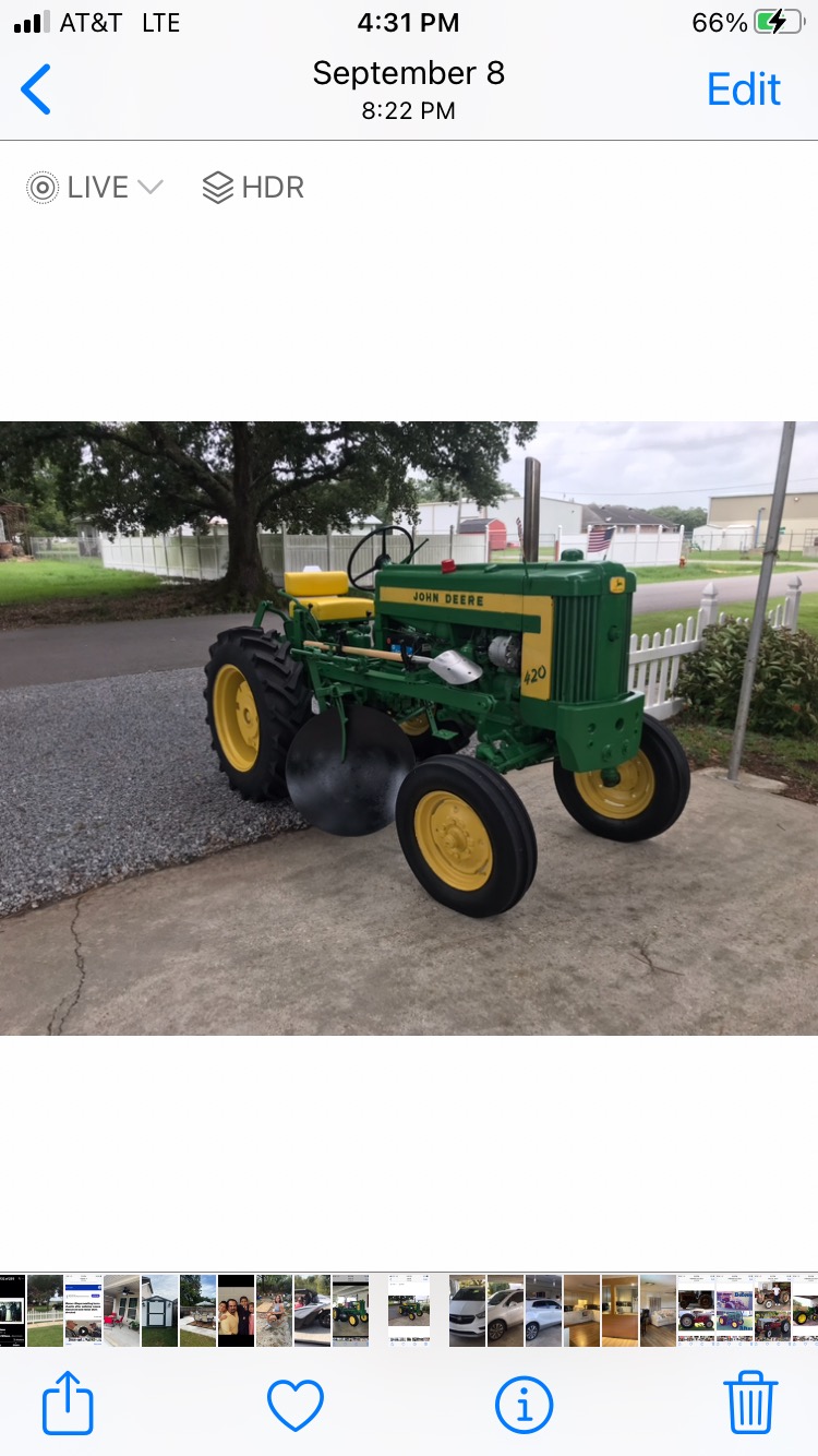John Deere 420 for sale 6000$