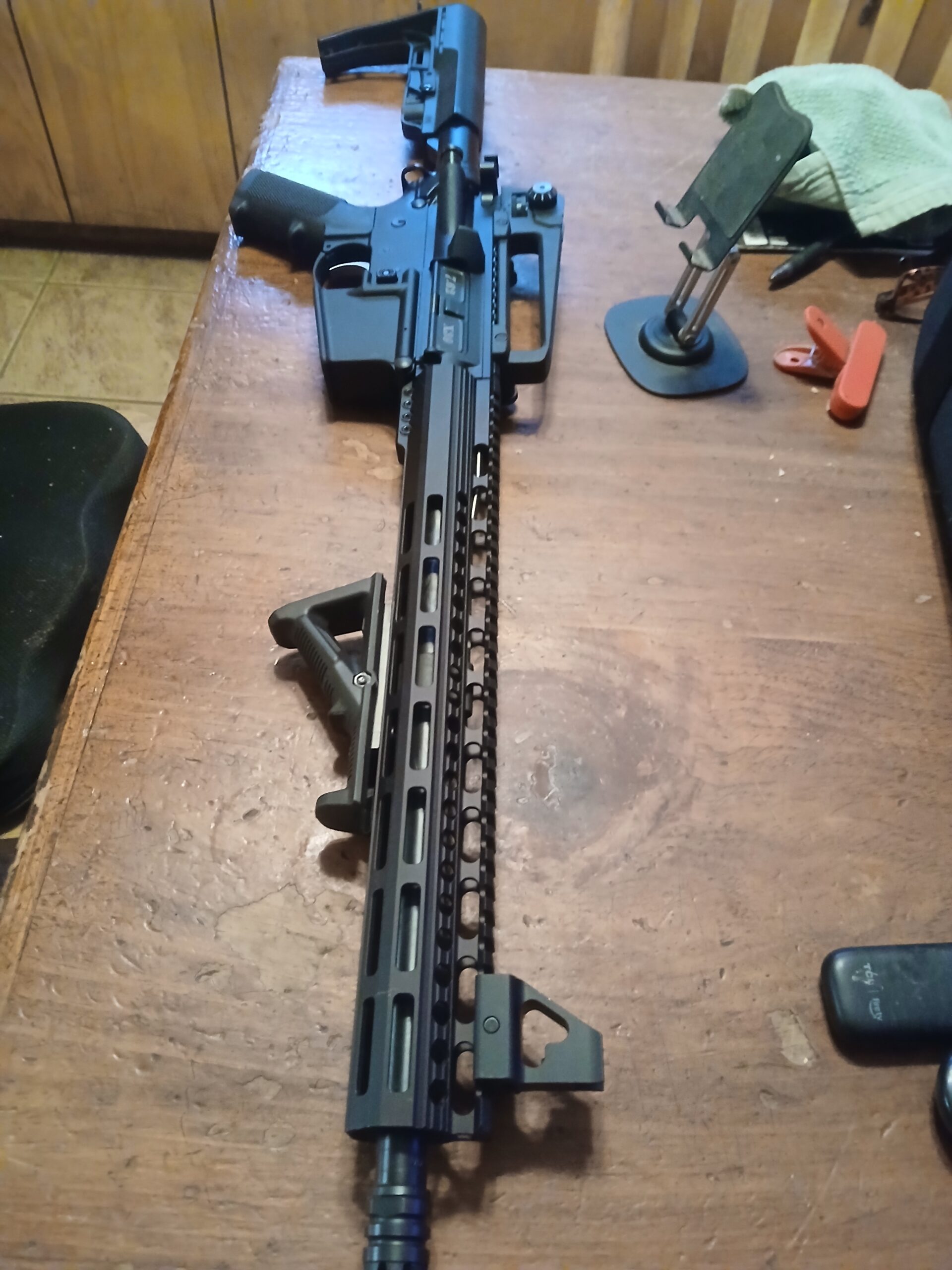 ANDERSON CUSTOM AR IN 7.62X39 BRAND NEW, PLENTY EXTRAS.