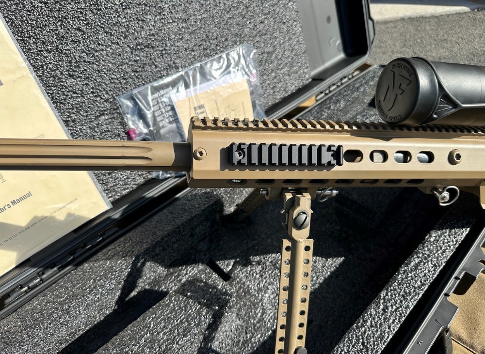 Barrett M107A1 Tactical Rifle 50 BMG 29″ Barrel Flat Dark Earth Cerakote