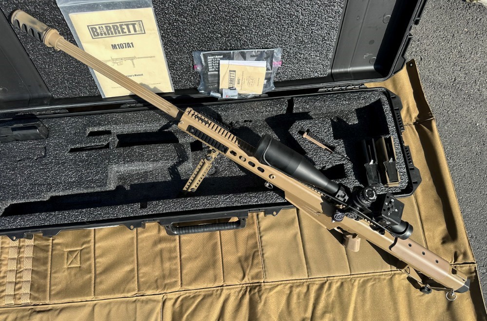 Barrett M107A1 Tactical Rifle 50 BMG 29″ Barrel Flat Dark Earth Cerakote