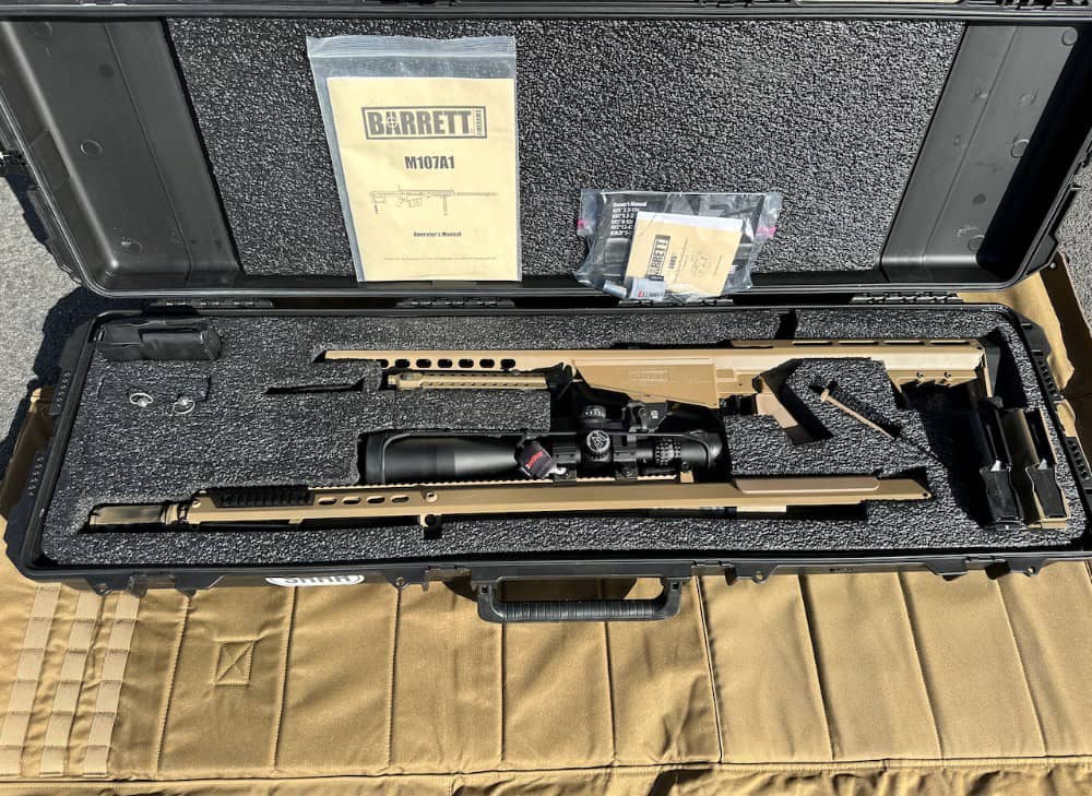 Barrett M107A1 Tactical Rifle 50 BMG 29″ Barrel Flat Dark Earth Cerakote