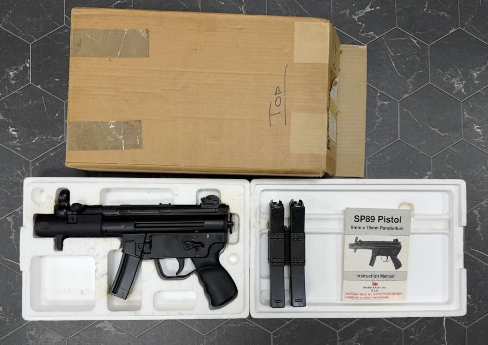 PREBAN Heckler & Koch SP89 KA Stamped With Original Box, Manual & Magazines