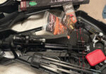 Barnett TS390 with case, bolts, rage broadheads, scope, and accessories