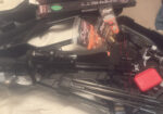 Barnett TS390 with case, bolts, rage broadheads, scope, and accessories
