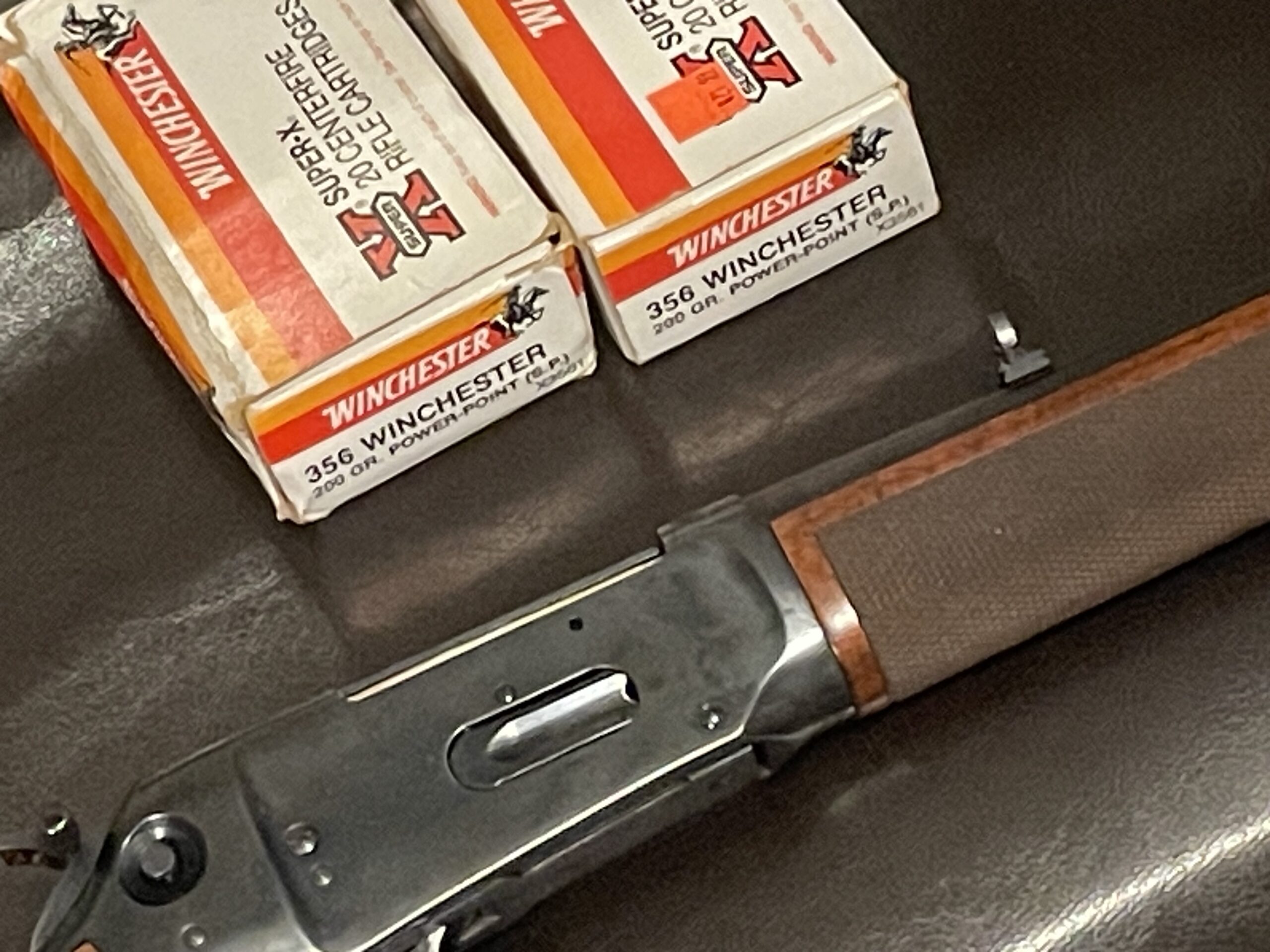 Winchester model 94AE in 356 caliber with Ammo