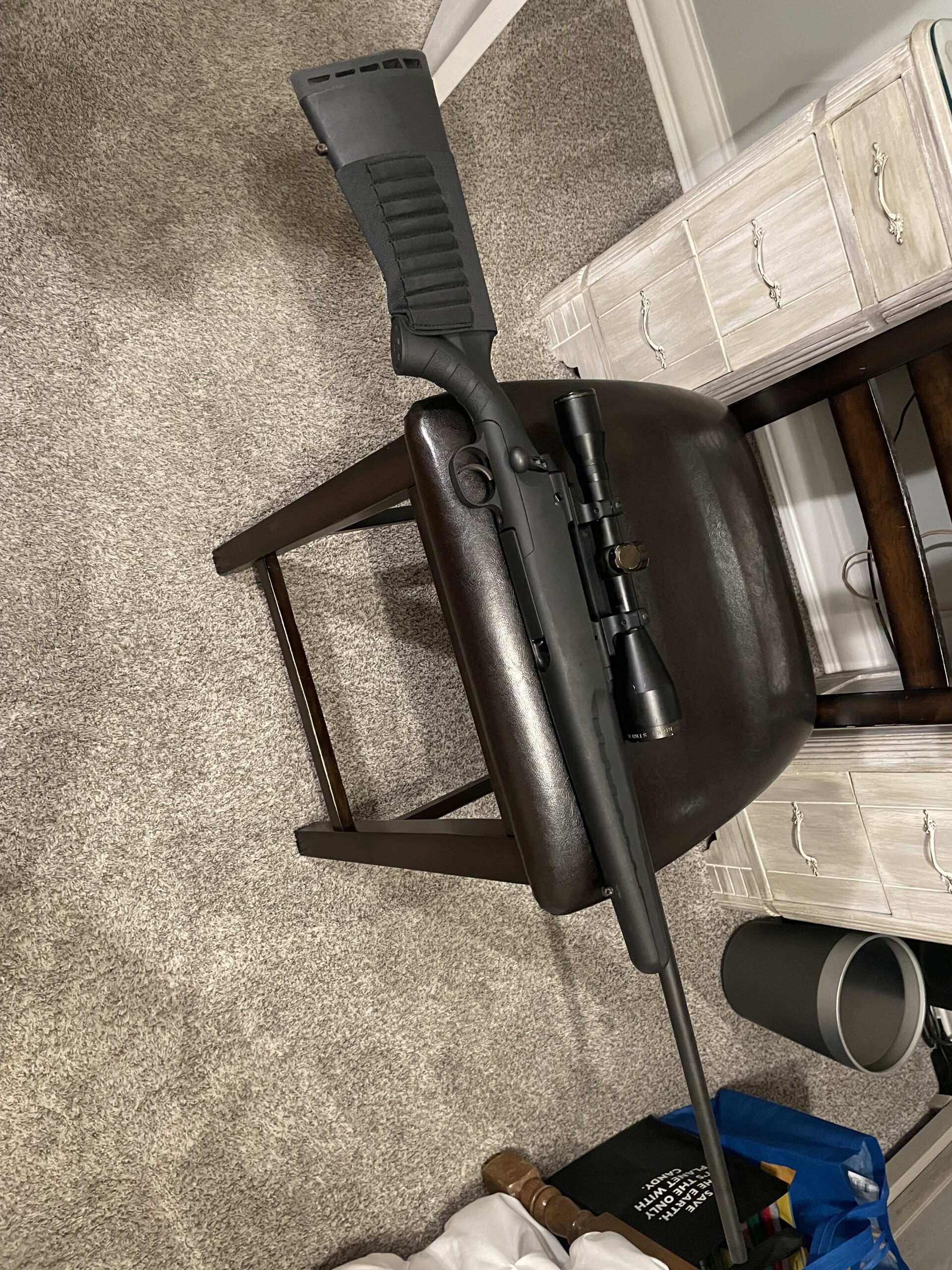 Savage 270 rifle and scope