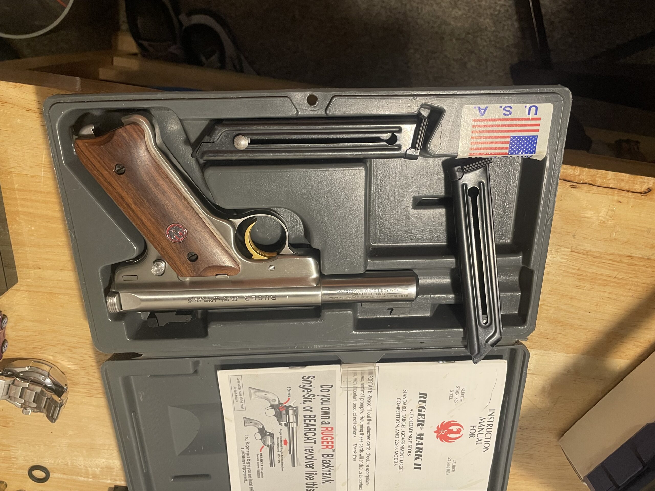 Ruger Mark 2 Stainless Bullbarrel 22LR