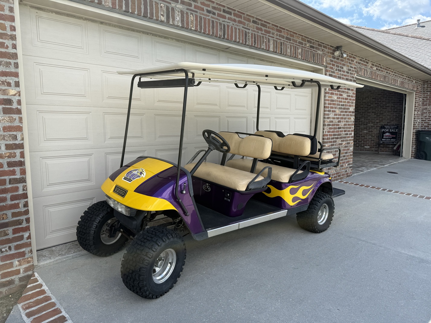 LSU Stretch Golf Cart For Sale