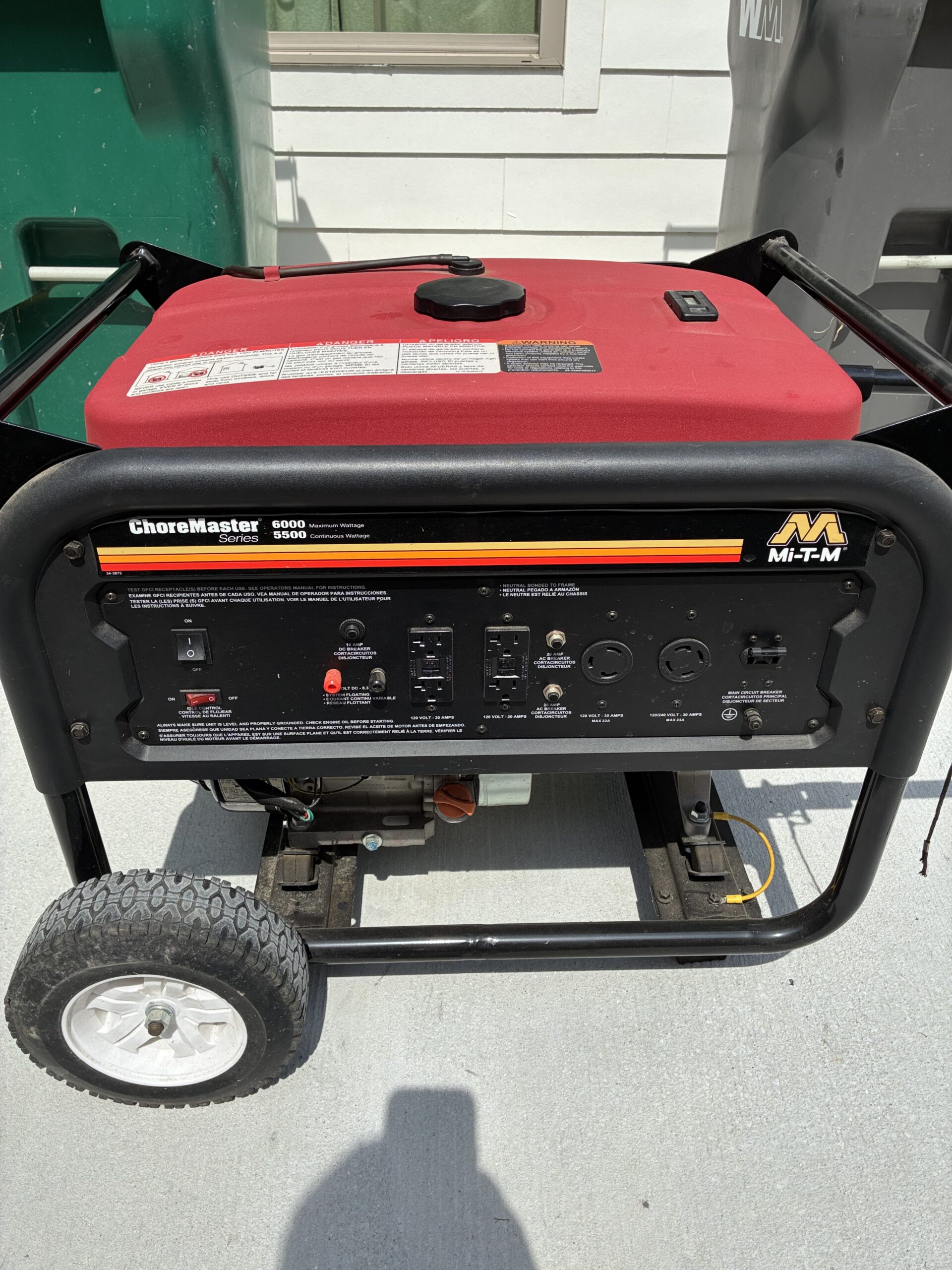 Mi-T-M 6000 watt generator