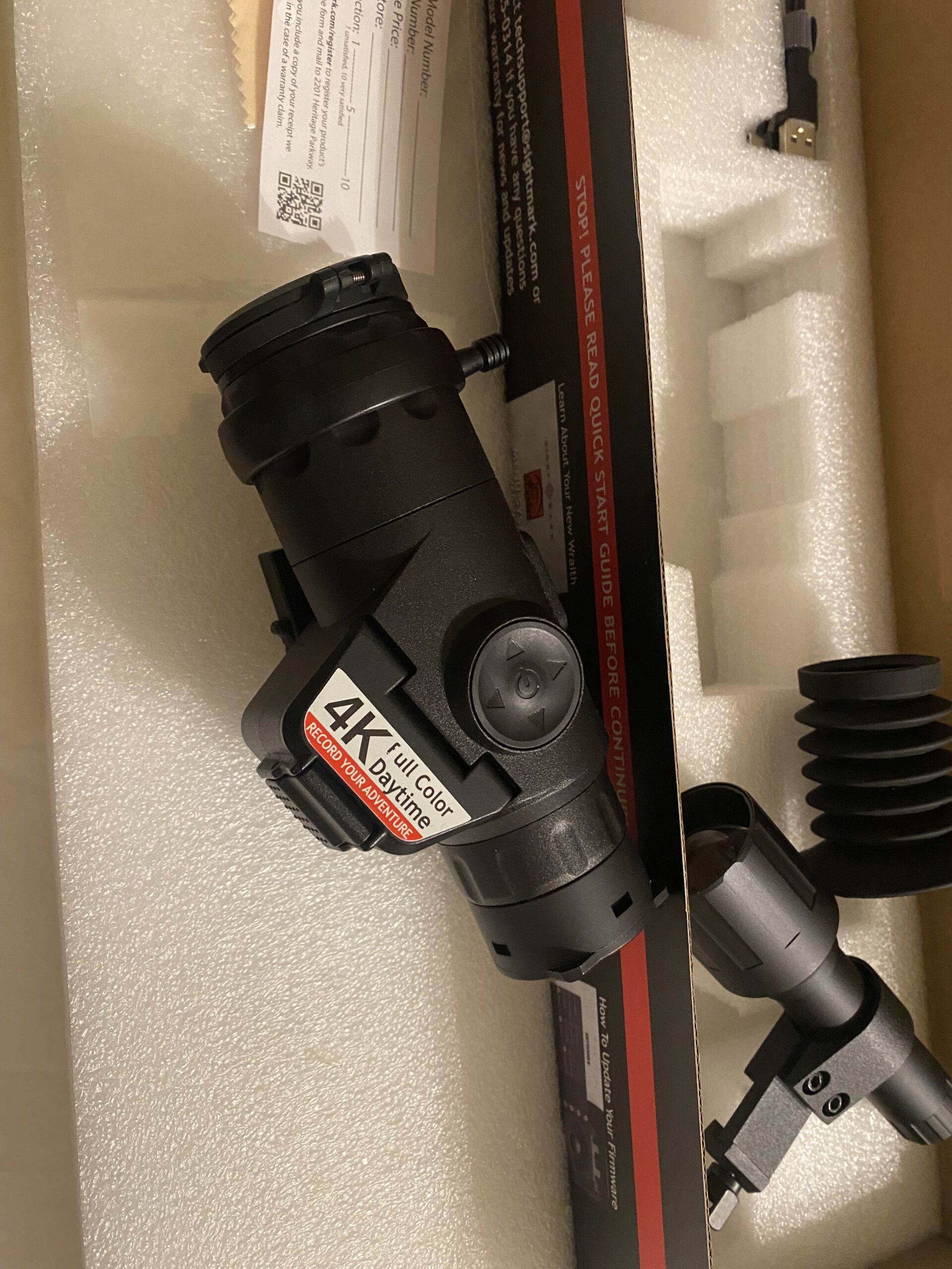 WRAITH 4K MINI DIGITAL RIFLE SCOPE, 2-16X32