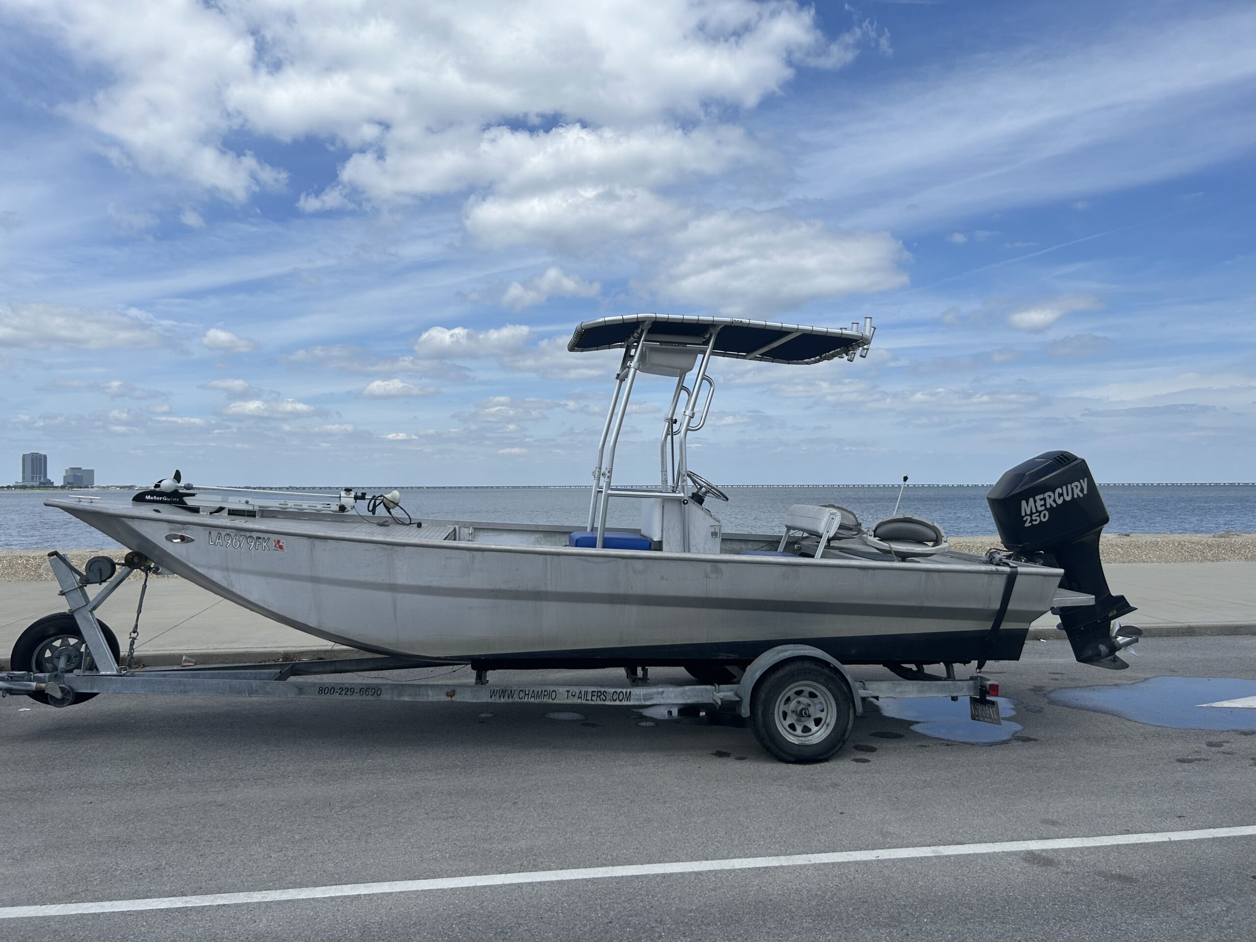2004 Rookie Bay Boat 23’, motor, and trailer