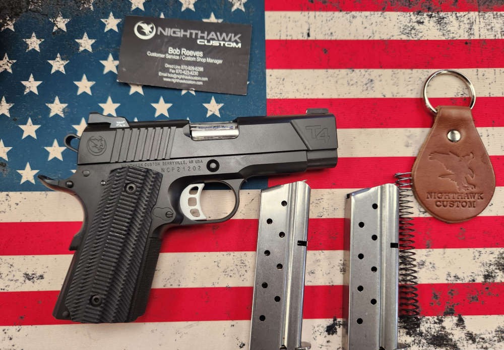 NIB/CASE NIGHTHAWK CUSTOM 1911 T4 CARRY PISTOL 9MM COMPACT NOS WILSON