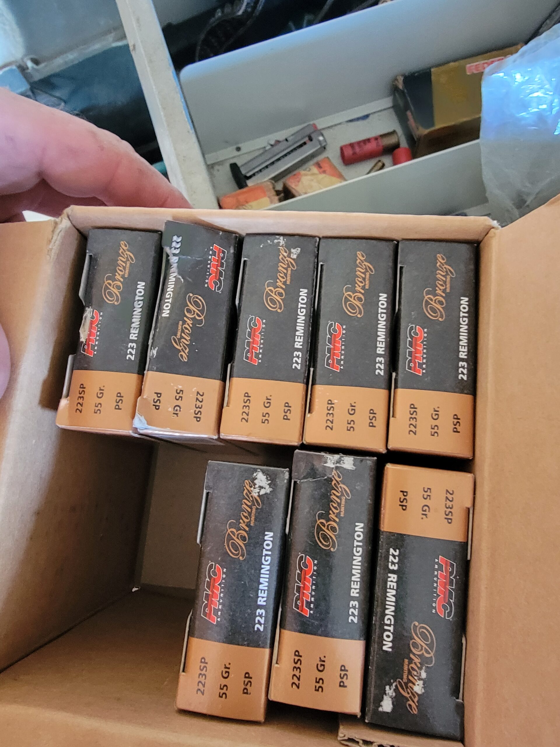 8 Boxes of 55 grain 223 ammo