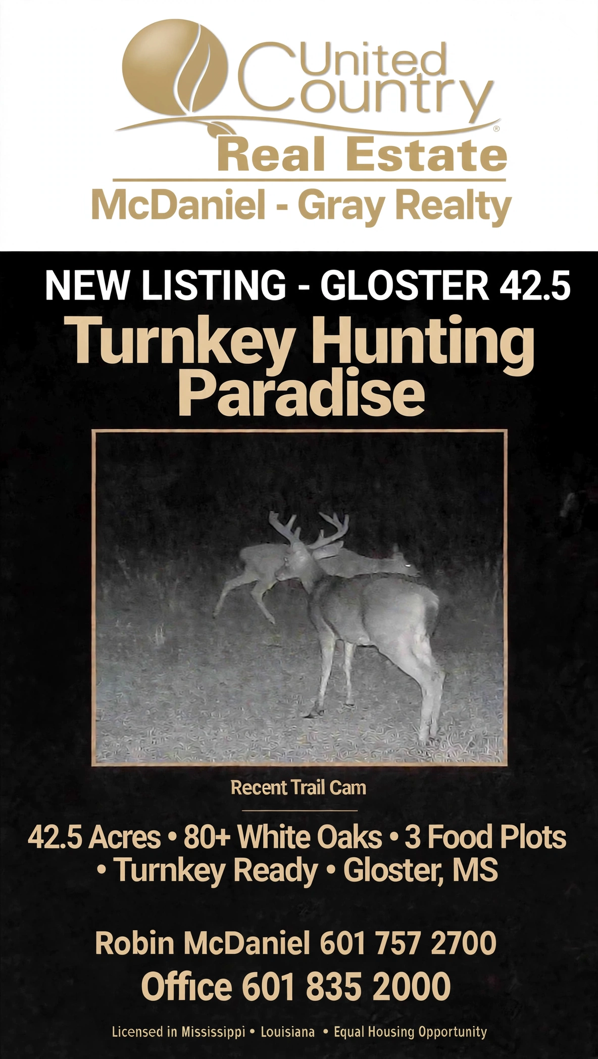 GLOSTER , MISSISSIPPI 42.5 Acres Turnkey Hunting Property