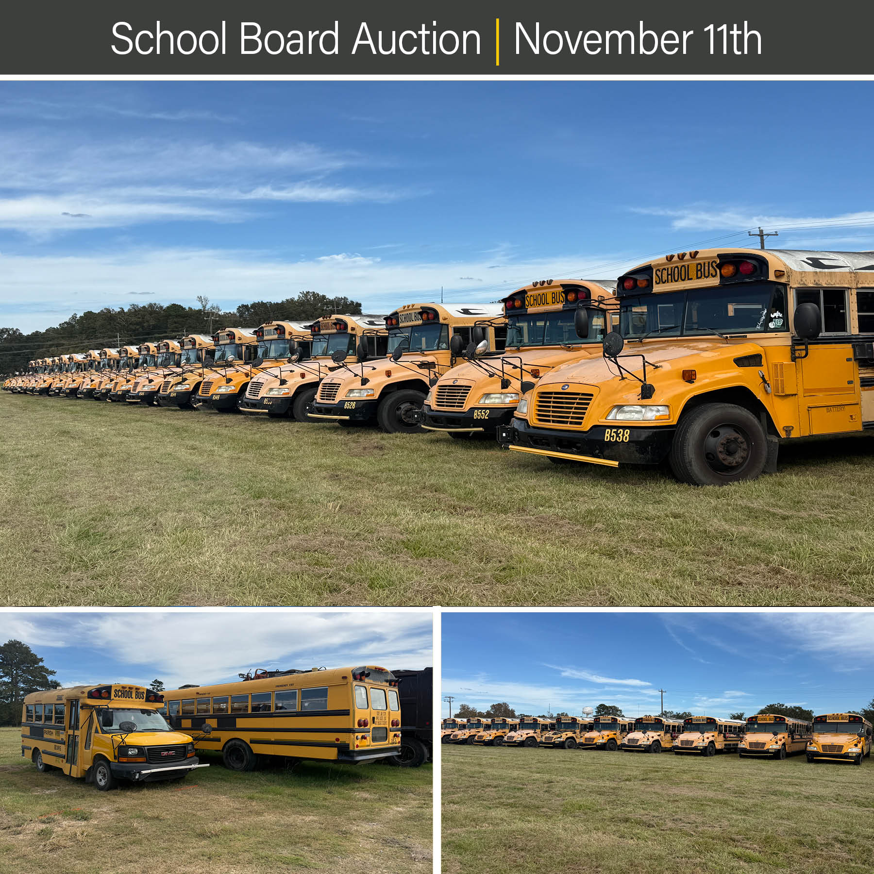 Livingston Parish School Board Online Only Auction | Wednesday, November 11, 2026 | 11am