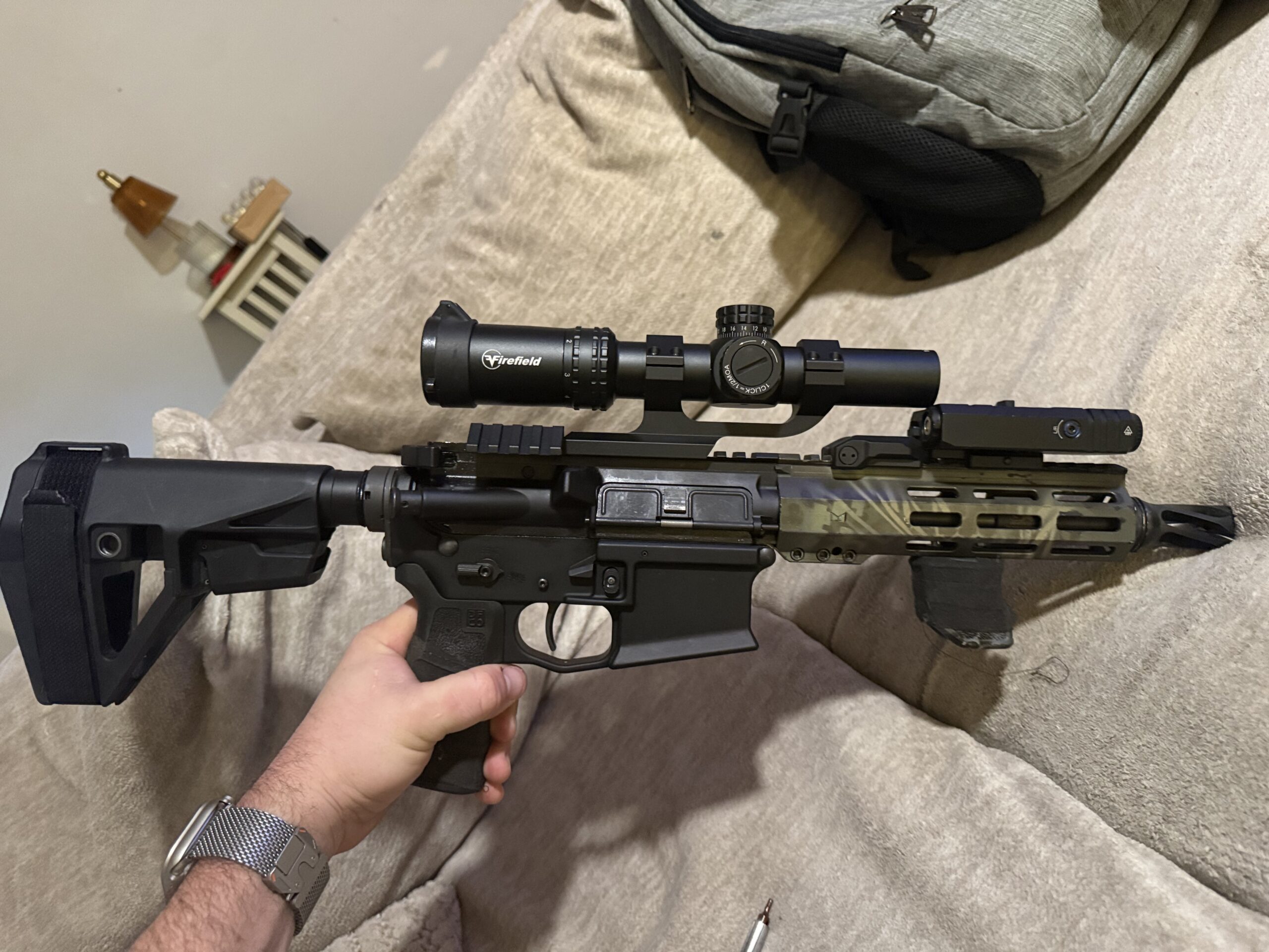 7.5″ .223 Wylde Full Ambi Pistol