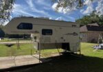 Lance 1130 truck camper makes a great Deer Camp