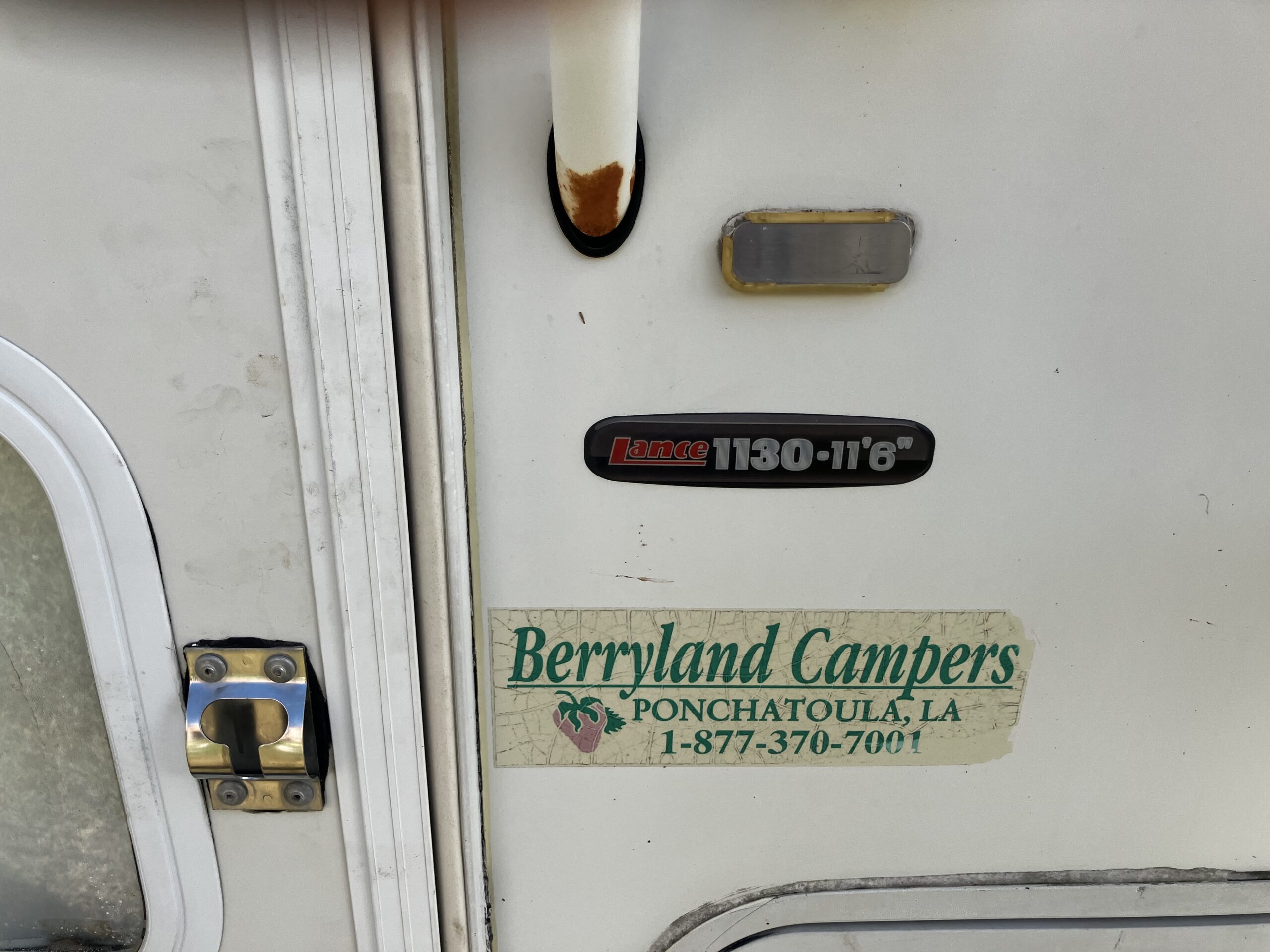 Lance 1130 truck camper makes a great Deer Camp