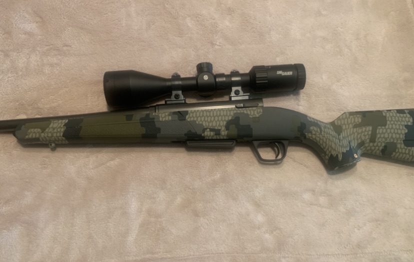Winchester XPR 7mm-08 Remington Bolt Action In Hunter Verde W/ A 4-12X50 Sig Sauer Whiskey 3 Scope