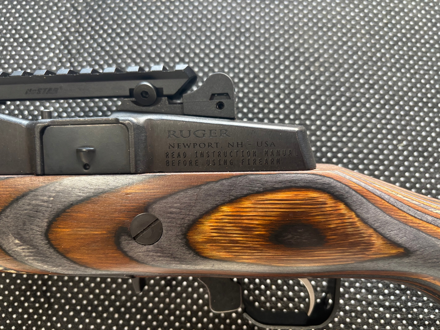 RUGER MINI-14 5.56/223 CHEVRON WOOD LAMINATE