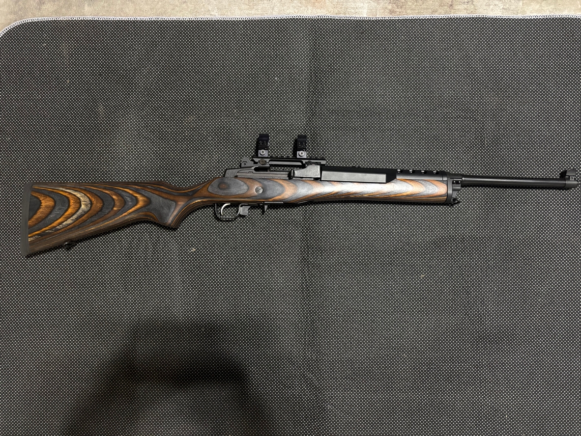 RUGER MINI-14 5.56/223 CHEVRON WOOD LAMINATE