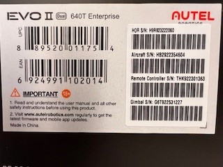 Autel Robotics EVO II Dual 640T V2, 640×512 Thermal Drone